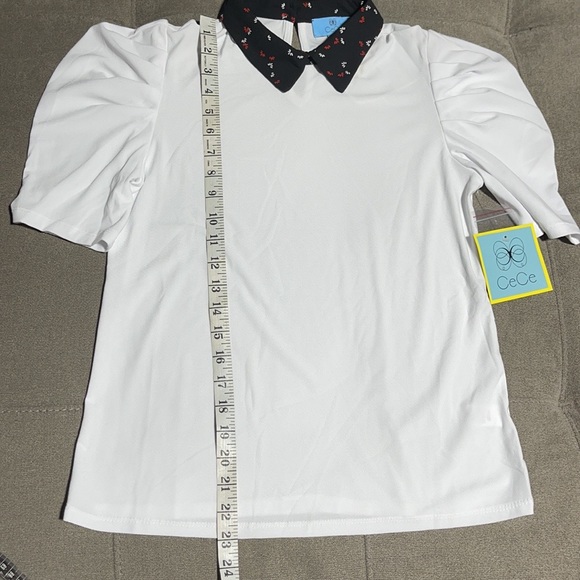🥰🥰CeCe Collared Puff Sleeves Blouse🥰🥰 - Picture 4 of 9